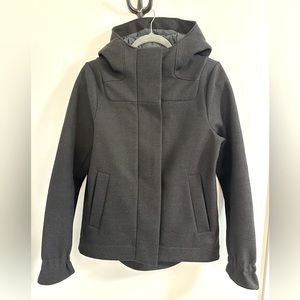 Lululemon Black & Brown Fleece Structured Jacket Sz small